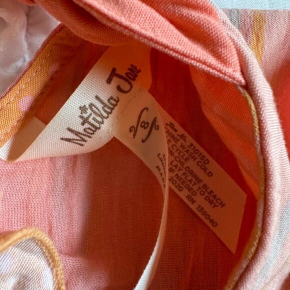 Matilda Jane Clothing Girls Size 8 EUC Orange Creamsicle Dress - Picture 2 of 3